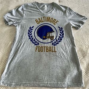 Bella Canvas Retro Baltimore Ravens Football Shirt